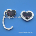 Personalized Heart Shape Bag Hanger Printing You Own Logo